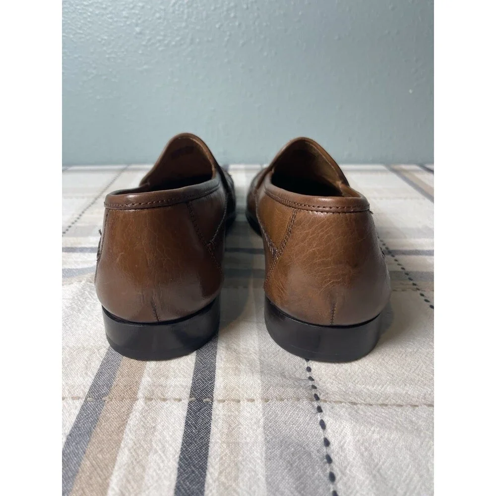 FLORSHEIM Weave “Bridgeport” Loafers Men’s Size 10.5 EEE Brown Style #18341